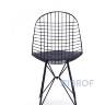 Eiffel из металла цвет черный с подушкой из черной экокожи
