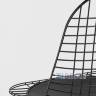 Eiffel из металла цвет черный с подушкой из черной экокожи