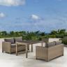 Комплект плетеной мебели T256B/S59B-W65 Light brown