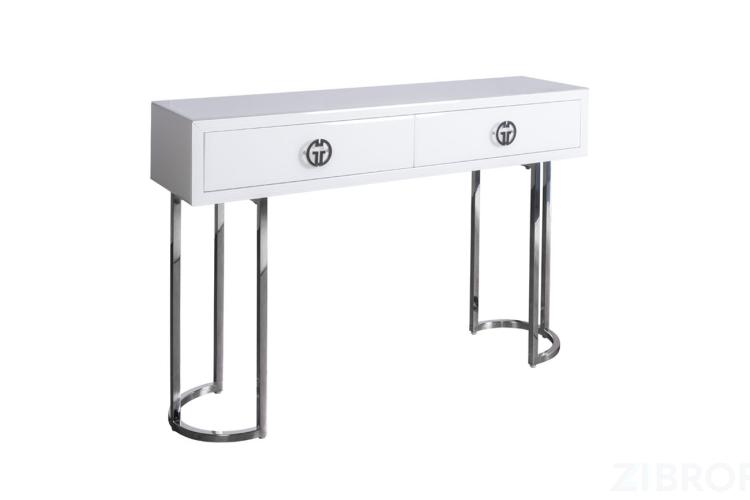 KFG16702 Консоль GD 2 ящика белая 120*30*78см