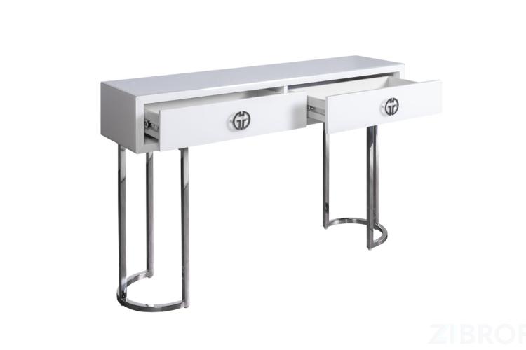 KFG16702 Консоль GD 2 ящика белая 120*30*78см