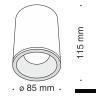 Потолочный светильник Technical C029CL-01B