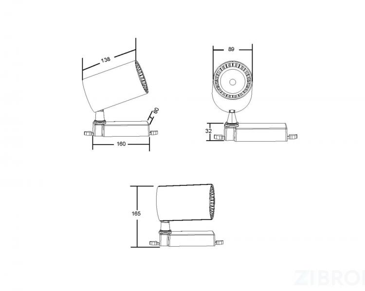 Трековый светильник Technical TR029-3-30W4K-W