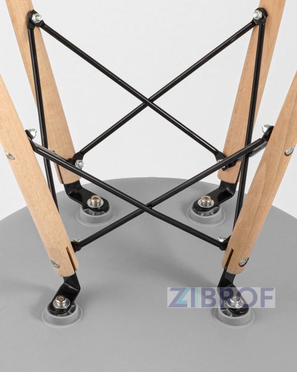 Стул Style DSW голубой, литой полипропилен, стальной каркас, массив бука, 4 шт.