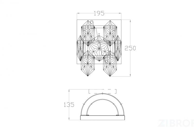 20MB3273-2 Бра 13*19*25см