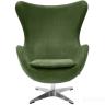 Кресло EGG STYLE CHAIR зеленый, искусственная замша