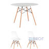 Eames D100, 2 стула Eames DSW белый