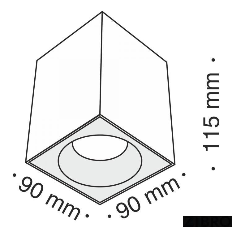 Потолочный светильник Technical C030CL-01B