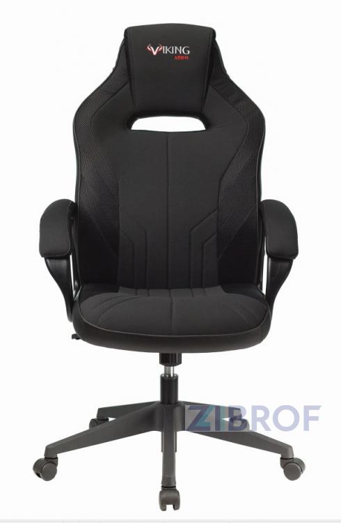 компьютерное игровое Бюрократ VIKING 3 AERO BLACK EDITION черный обивка экокожа/ткань крестовина