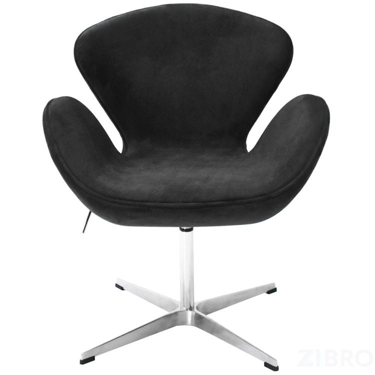 Кресло SWAN STYLE CHAIR графит, искусственная замша