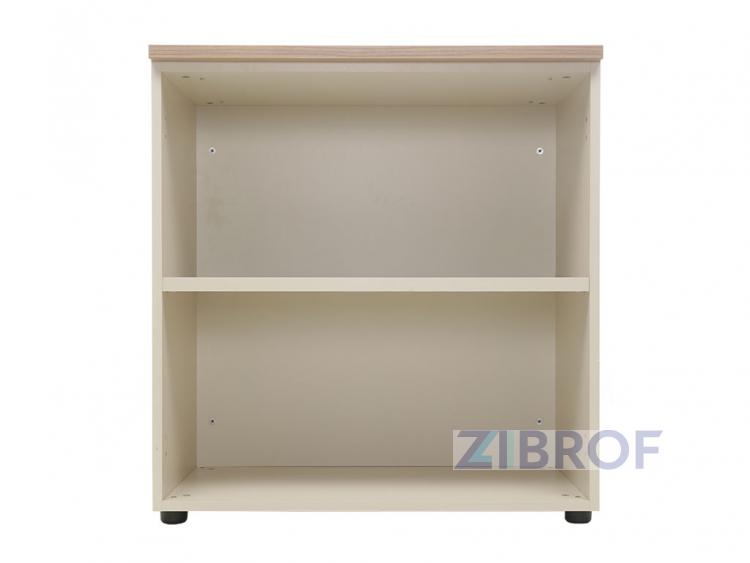  Шкаф офисный NW 0880S открытый вяз натуральный/ бежевый