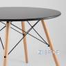 Eames стол черный диаметр 80 см, 2 стула Eames DAW черные
