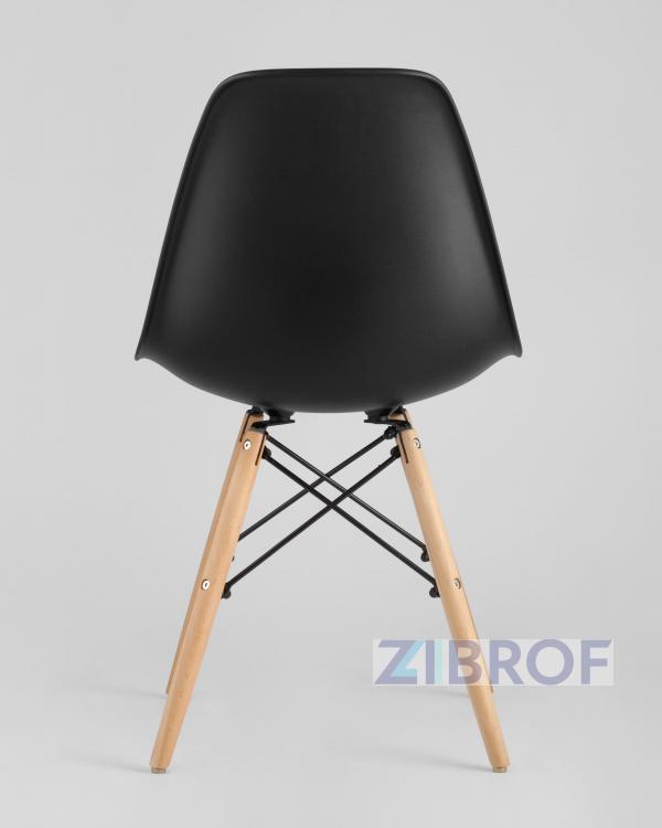 Eames стол черный диаметр 80 см, 2 стула Eames DAW черные