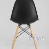 Eames стол черный диаметр 80 см, 2 стула Eames DAW черные
