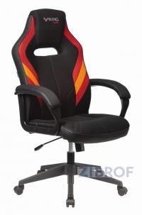 компьютерное игровое Бюрократ VIKING 3 AERO RED черный/красный обивка экокожа/ткань крестовина п