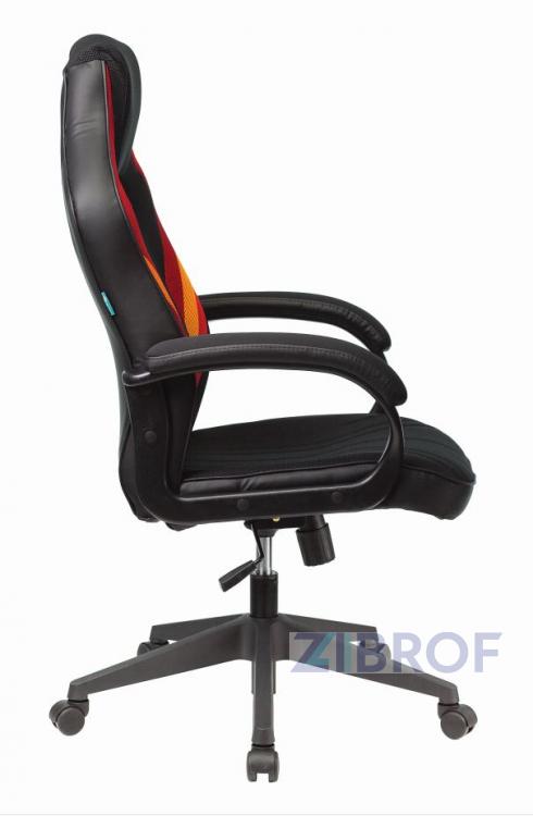 компьютерное игровое Бюрократ VIKING 3 AERO RED черный/красный обивка экокожа/ткань крестовина п