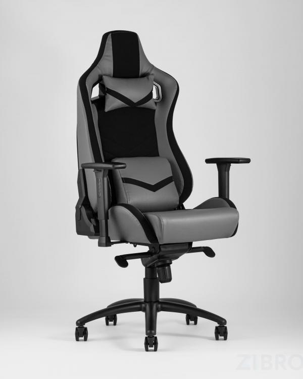 компьютерное TopChairs Racer Premium серое геймерское