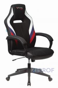компьютерное игровое Бюрократ VIKING 3 AERO RUS белый/синий/красный черный обивка экокожа/ткань