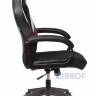 компьютерное игровое Бюрократ VIKING 3 AERO RUS белый/синий/красный черный обивка экокожа/ткань