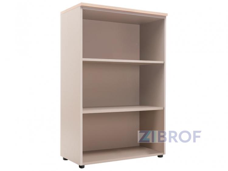  Шкаф офисный NW 1280S открытый вяз натуральный/ бежевый