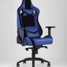 Игровое кресло компьютерное TopChairs Racer Premium синее геймерское