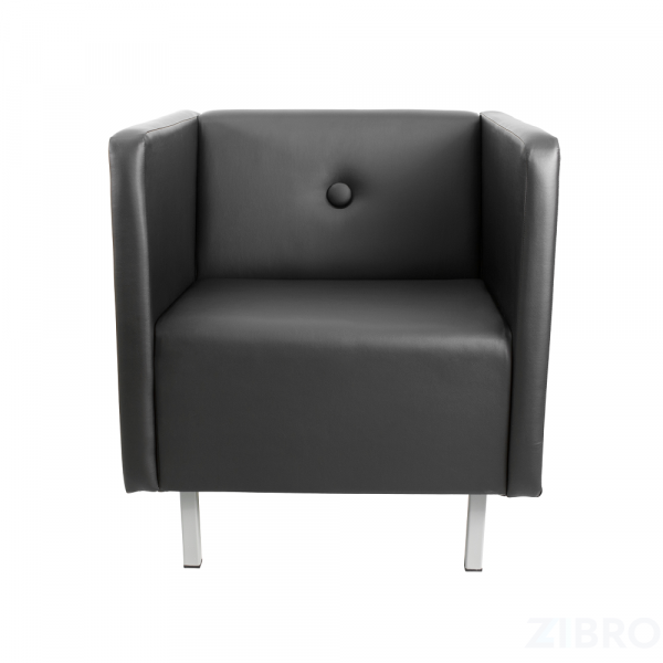 Диван Скайнет кресло модуль А, искусственная кожа, черный Ecotex 3001