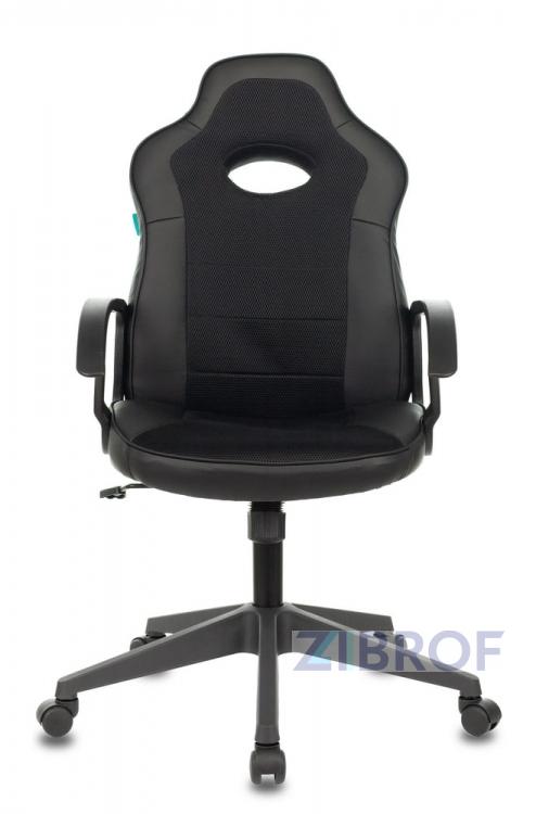 компьютерное игровое Бюрократ VIKING-11/BLACK черный обивка экокожа/ткань крестовина пластик