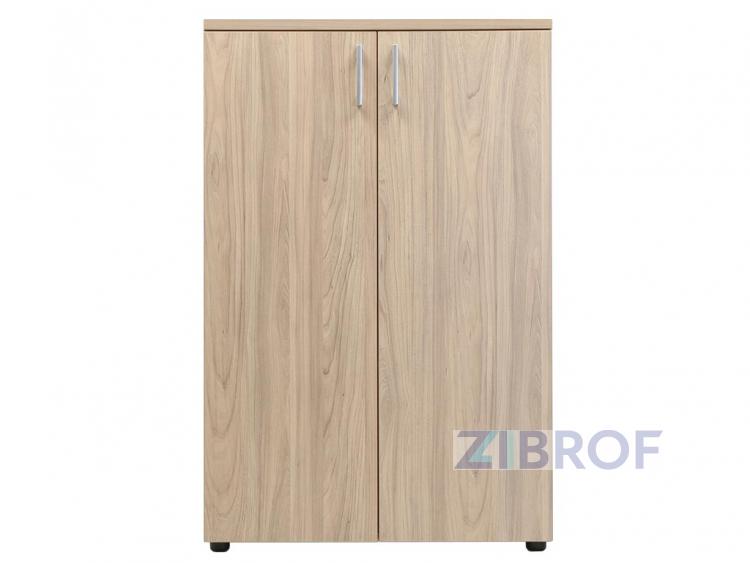  Шкаф офисный NW 1280 закрытый вяз натуральный/ бежевый 