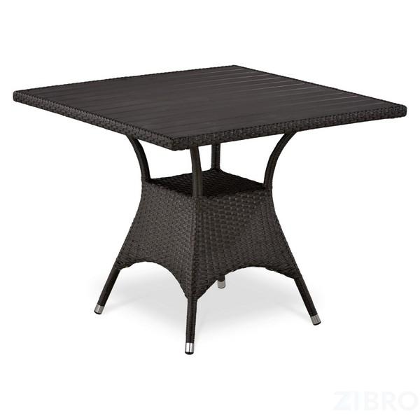 Стол из иск. ротанга T190BD-W52-90х90 Brown (декинг)