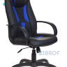 Кресло игровое Бюрократ VIKING-8N/BL-BLUE черный/синий искусственная кожа геймерское