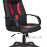 Кресло игровое Бюрократ VIKING-8N/BL-RED черный/красный искусственная кожа геймерское