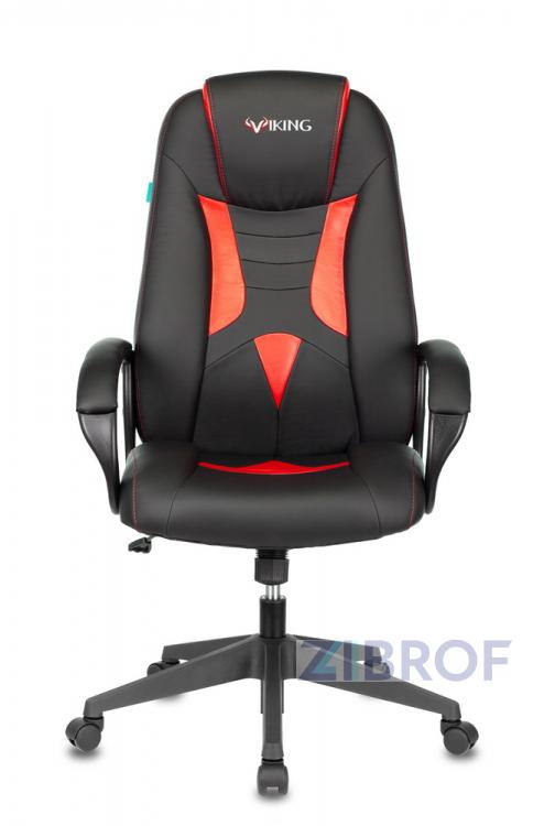 Кресло игровое Бюрократ VIKING-8N/BL-RED черный/красный искусственная кожа геймерское
