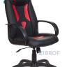 Кресло игровое Бюрократ VIKING-8N/BL-RED черный/красный искусственная кожа геймерское