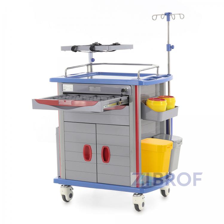 Тележка медицинская ЕТ850-02 (ТМ-021АН-00)