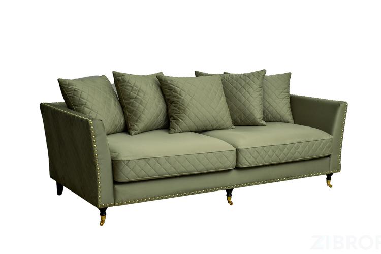 Диван Sorrento 220 трехмест., велюр оливковый Colt1002-OLIV 220*101*88см