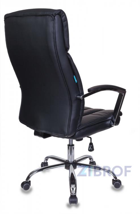 для руководителя офисное Бюрократ T-8000SL/BL+GR черный обивка экокожа крестовина металл