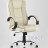 TopChairs Atlant офисное бежевое обивка экокожа, механизм качания Top Gun