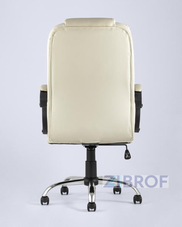 TopChairs Atlant офисное бежевое обивка экокожа, механизм качания Top Gun
