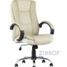 TopChairs Atlant офисное бежевое обивка экокожа, механизм качания Top Gun
