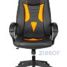 Кресло игровое Бюрократ VIKING-8N/BL-OR черный/оранжевый искусственная кожа геймерское
