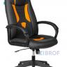 Кресло игровое Бюрократ VIKING-8N/BL-OR черный/оранжевый искусственная кожа геймерское