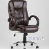 Компьютерное кресло TopChairs Atlant офисное коричневое обивка экокожа, механизм качания Top Gun коричневый
