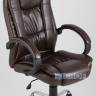 Компьютерное кресло TopChairs Atlant офисное коричневое обивка экокожа, механизм качания Top Gun коричневый