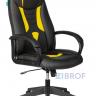 Кресло игровое Бюрократ VIKING-8N/BL-YELL черный/желтый искусственная кожа геймерское