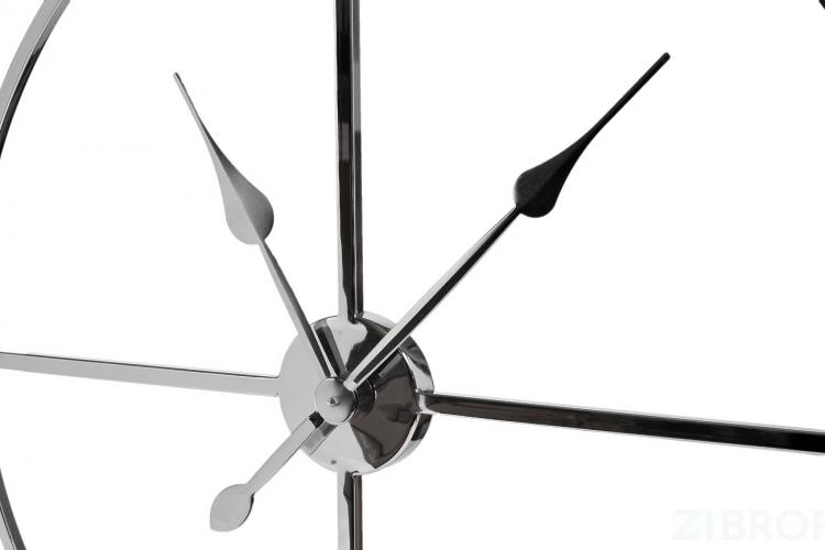 79MAL-5761-76NI Часы настенные цвет хром d76см