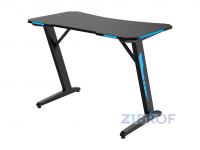 Стол геймерский компьютерный игровой для геймеров TopChairs Arena LED черный