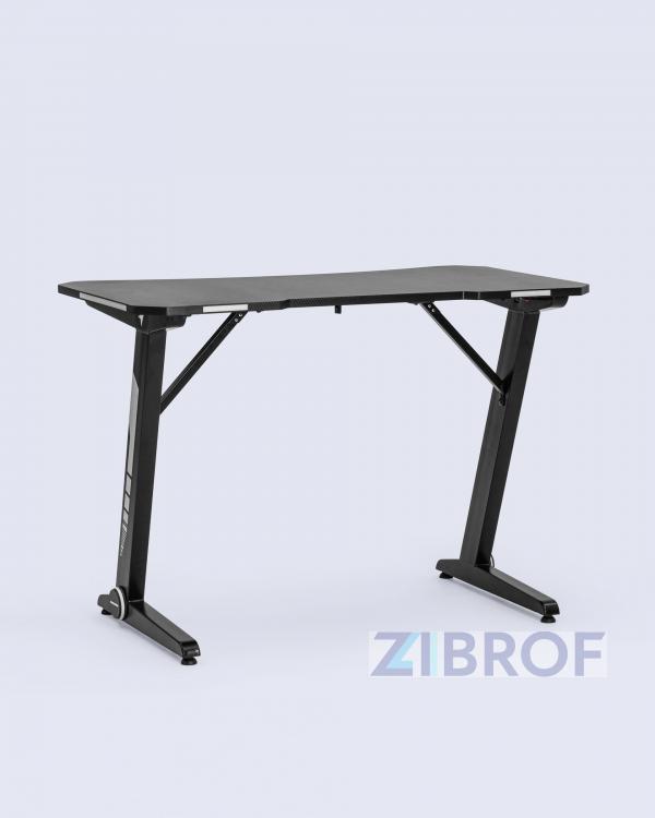 Стол геймерский компьютерный игровой для геймеров TopChairs Arena LED черный
