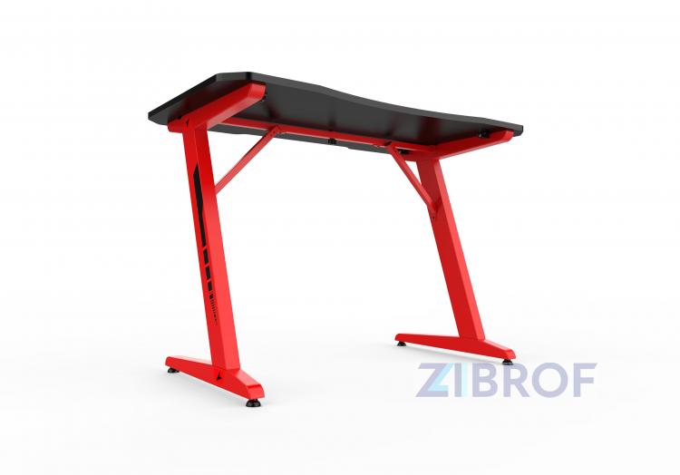 Стол геймерский компьютерный игровой для геймеров TopChairs Arena красный