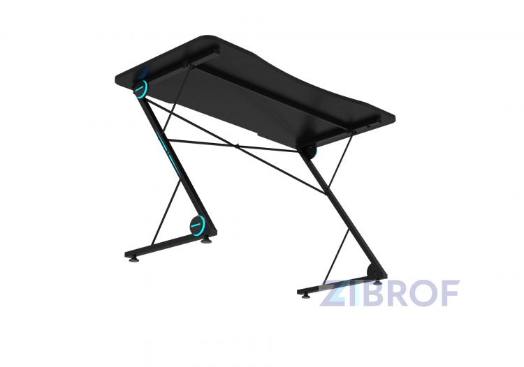 Стол геймерский компьютерный игровой для геймеров TopChairs Action черный
