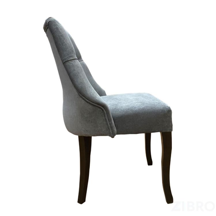 Стул Дени Классика в ткани Velvet Lux 17 , цвет темно-серый